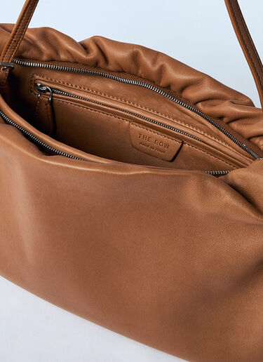The Row XL Bourse Shoulder Bag Brown row0259019