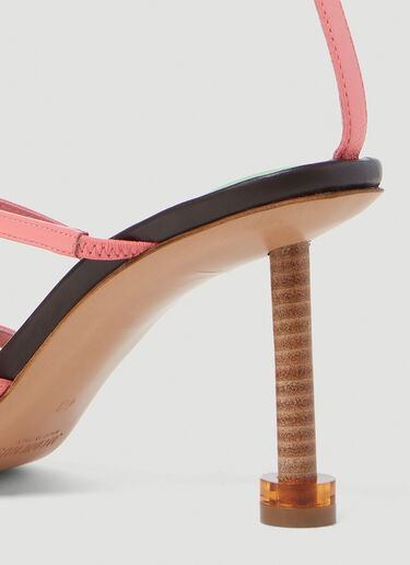 Jacquemus Les Pralu Hautes Heeled Sandals Pink jac0251059