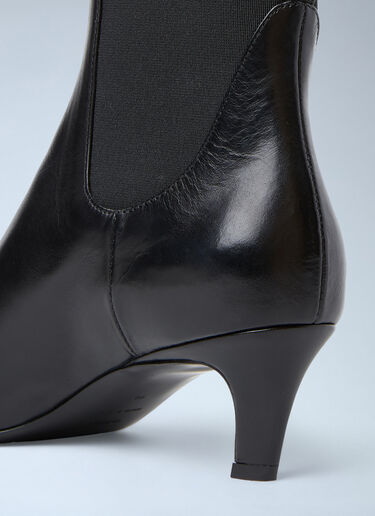 TOTEME The Mid Heel Boots Black tot0253003