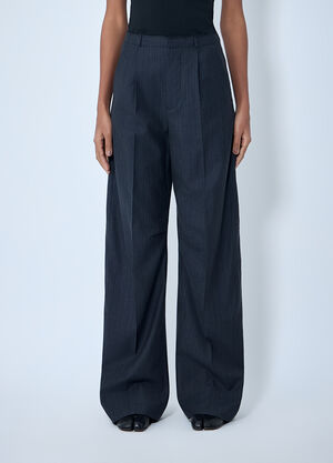 MM6 Maison Margiela Wide-Leg Tailored Pants Black mmm0264009