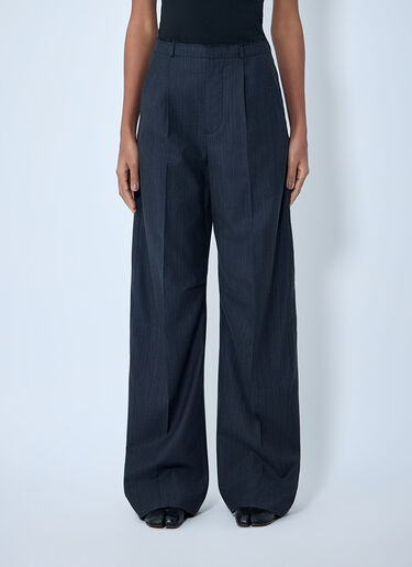 MM6 Maison Margiela Wide-Leg Tailored Pants Black mmm0264009