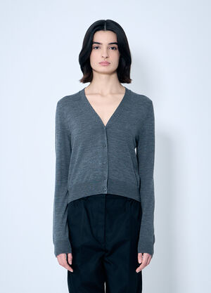 Prada Fine Wool Cardigan Brown pra0260066