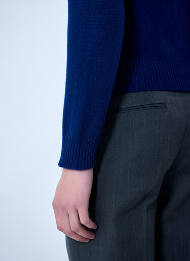 Jil Sander Zip-Up Wool Knit Cardigan Blue jil0164003