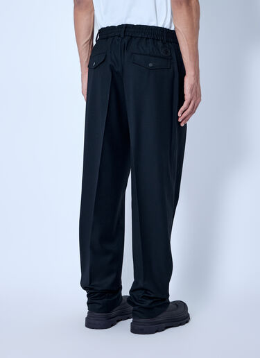 LN-CC® - Moncler RE/ICONS: Tailored Wool Trousers - Black Moncler RE/ICONS Tailored Wool Trousers Black mon0166071