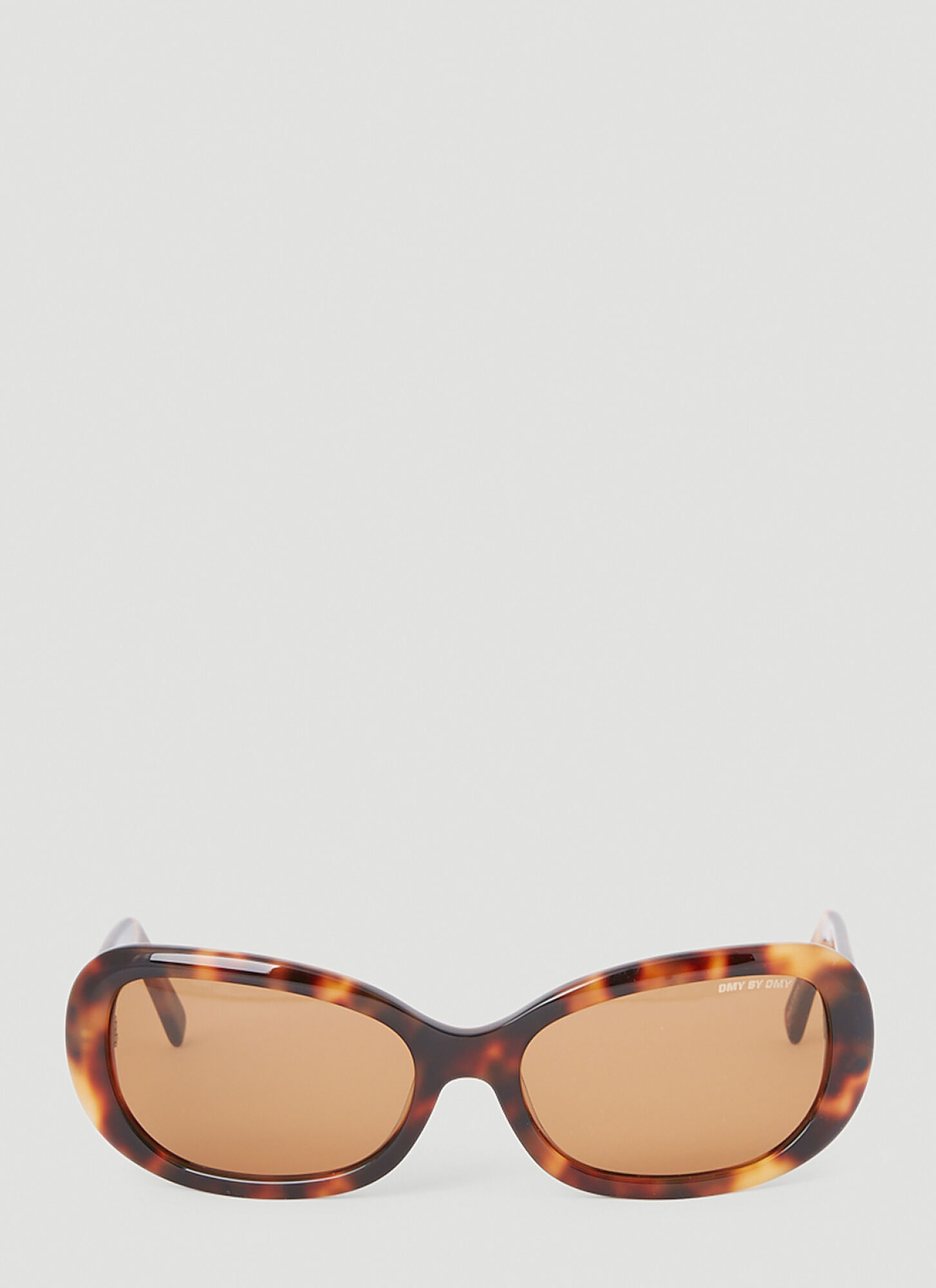 Dmy By Dmy Andy Oval Tortoiseshell-acetate Sunglasses In Brown