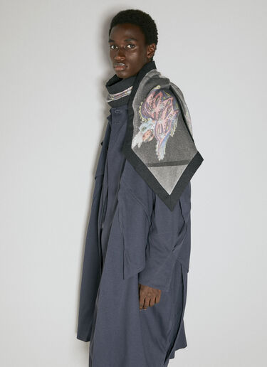 Kiko Kostadinov Angelos Knit Scarf Grey kko0154013