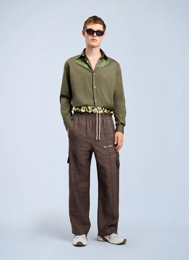 Palm Angels Classic Logo Track Pants Brown pma0164145