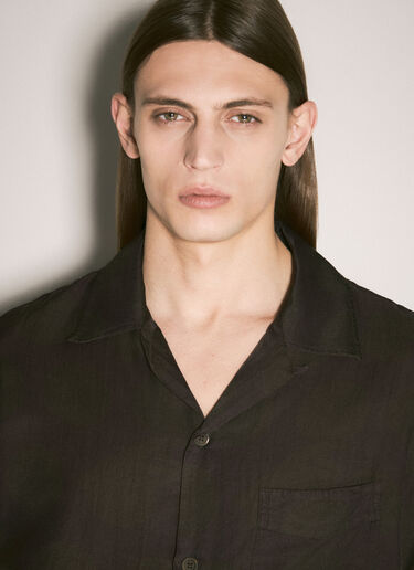 Our Legacy Heusen Short-Sleeve Shirt Brown our0159007