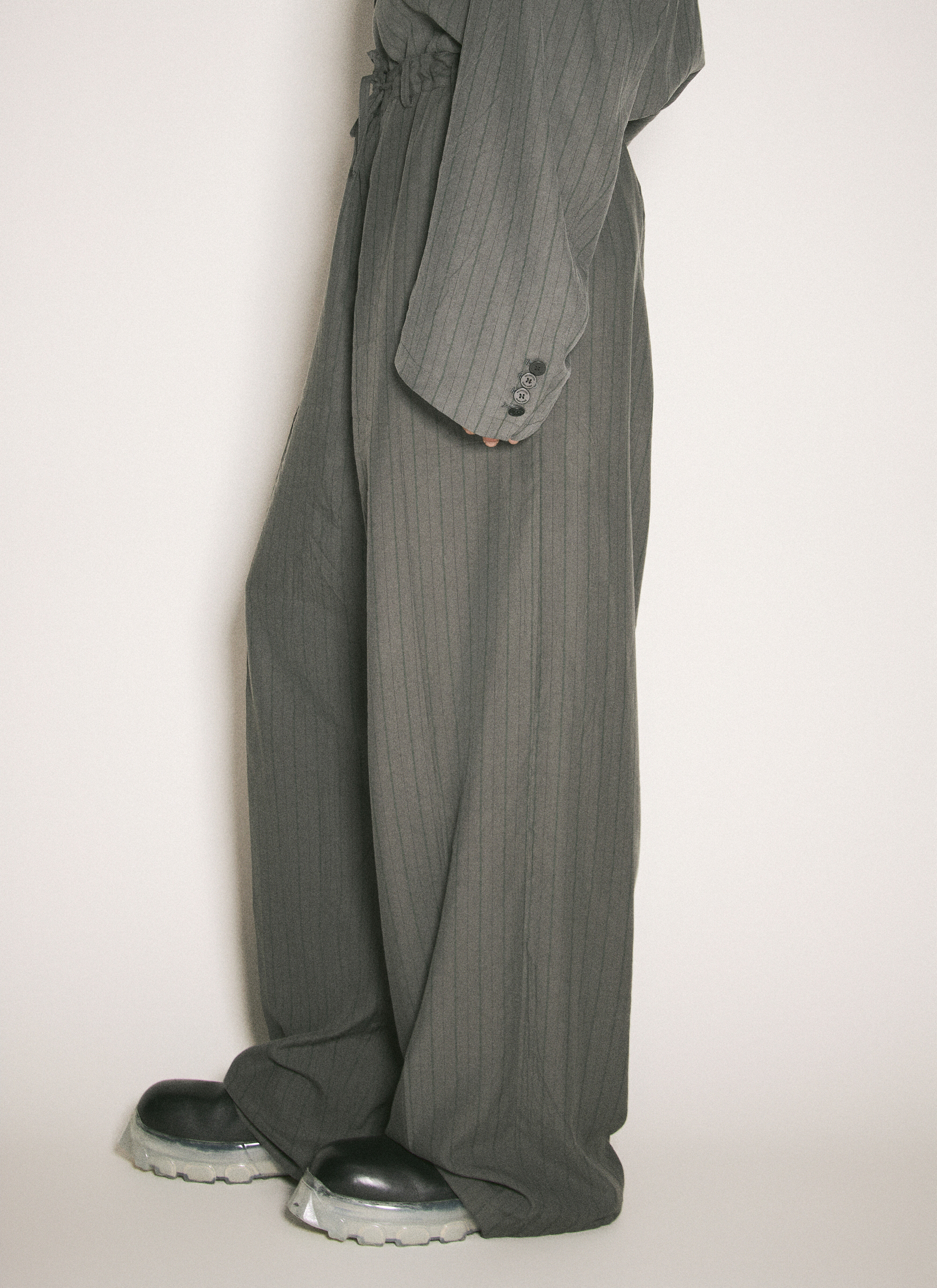 Balenciaga Men's' Fluid Tailored Pants in Grey | LN-CC®