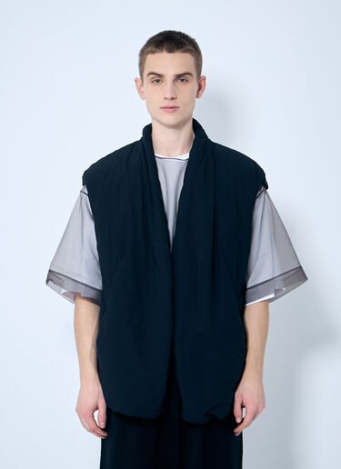 Dries Van Noten パッド入りガーバーベスト  ネイビー dvn0160012