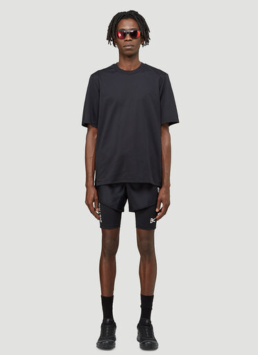 District Vision Spino Track Shorts  Black dtv0143005