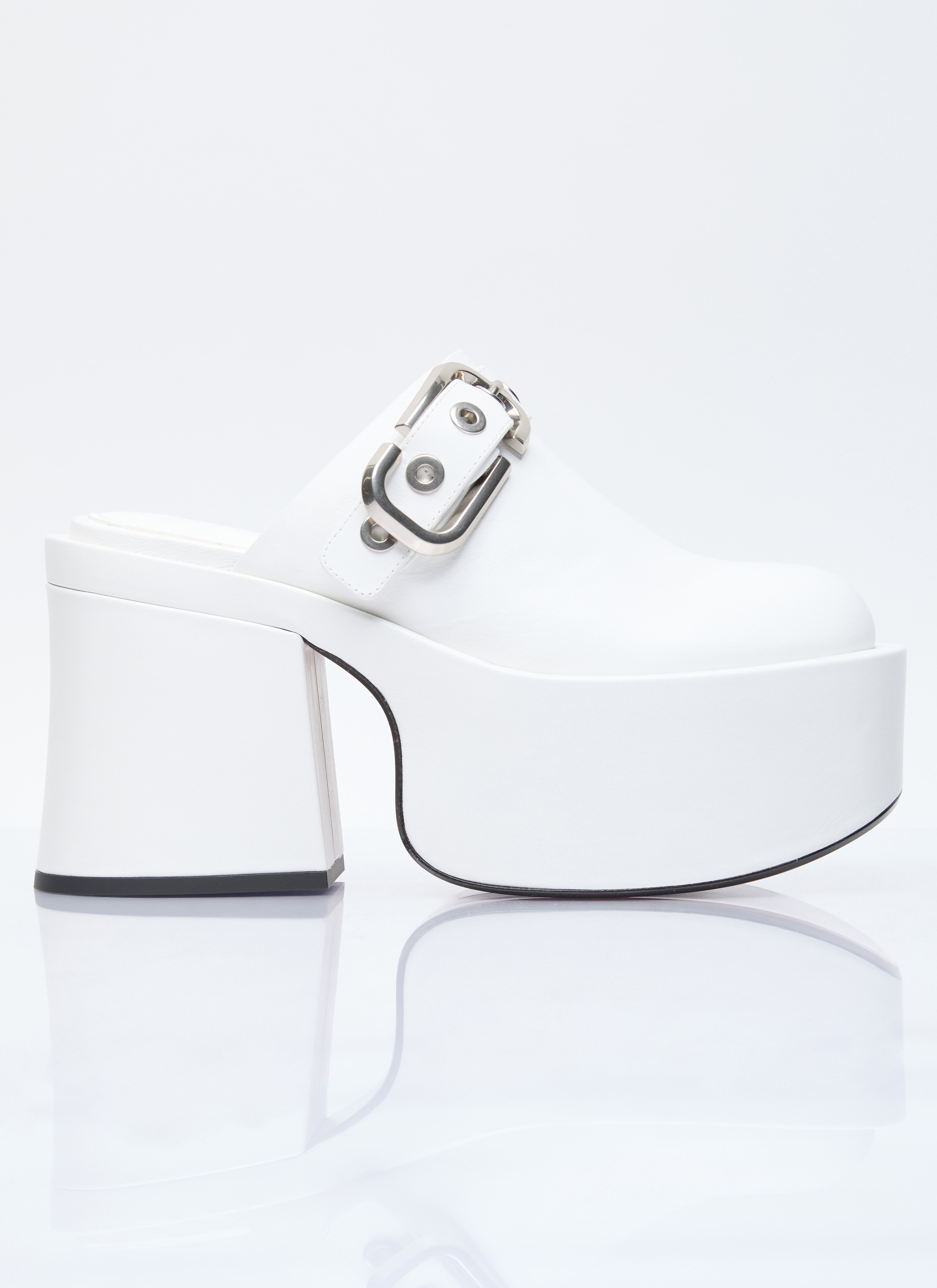 Marc Jacobs The J Marc Leather Clogs White mcj0254014