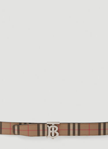 Burberry TB 모노그램 체크 벨트 베이지 bur0150049