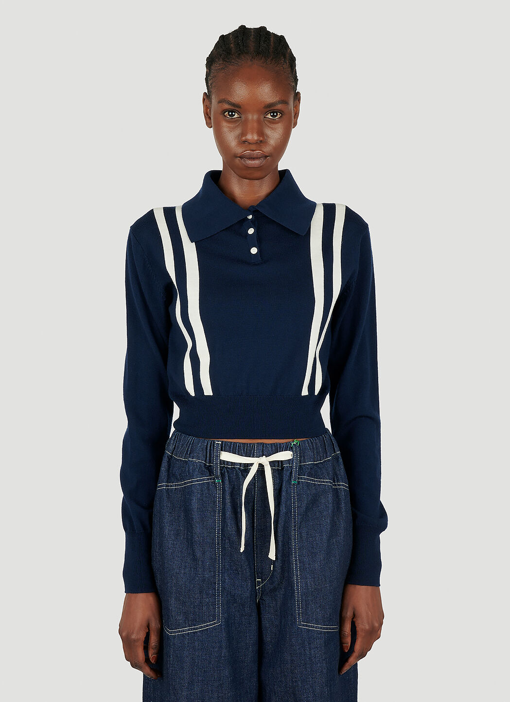 Kenzo Sailor Polo Sweater in Dark Blue LN CC