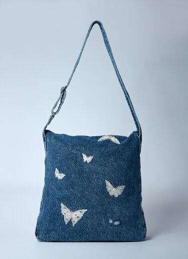 Our Legacy Crossbody Indigo Butterfly Sling Bag Blue our0360049