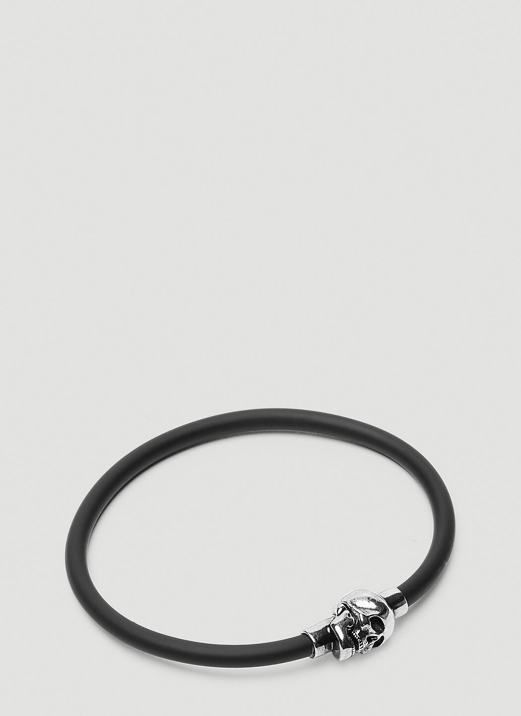 Alexander McQueen Skull Motif Cord Bracelet Black amq0152002