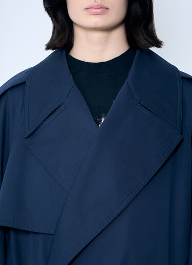 Balenciaga 短款做旧下摆风衣  蓝色 bal0259004