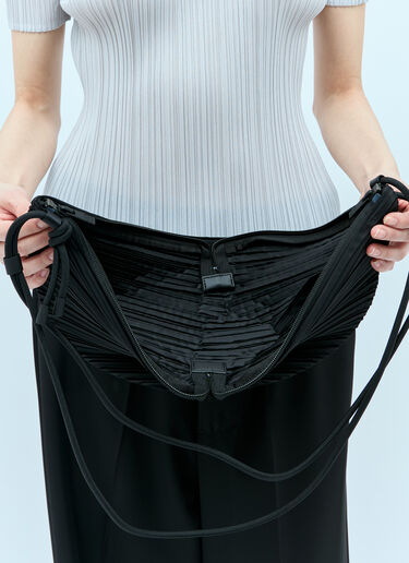 Pleats Please Issey Miyake Leaf Pleats Bag Black plp0254004