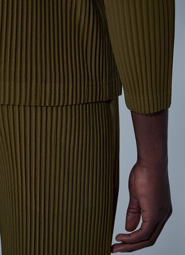 Homme Plissé Issey Miyake Pleated Sweatshirt Khaki hmp0161003