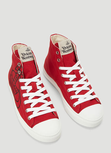 Vivienne Westwood Orb High-Top Sneakers Red vvw0243034
