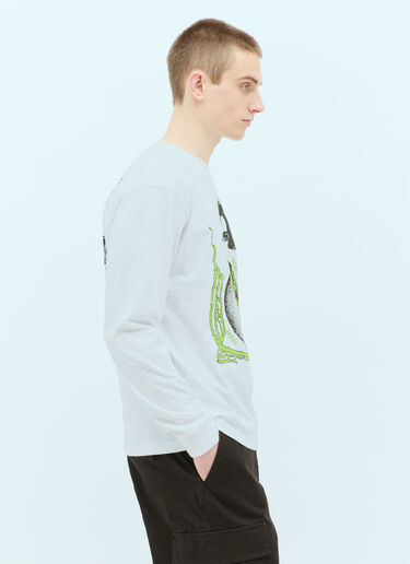 Brain Dead Conspiracy Long-Sleeve T-Shirt White bra0154004