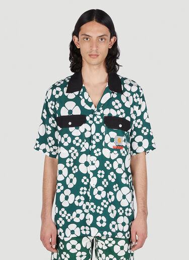 Marni x Carhartt 花卉印花衬衫 绿色 mca0150007