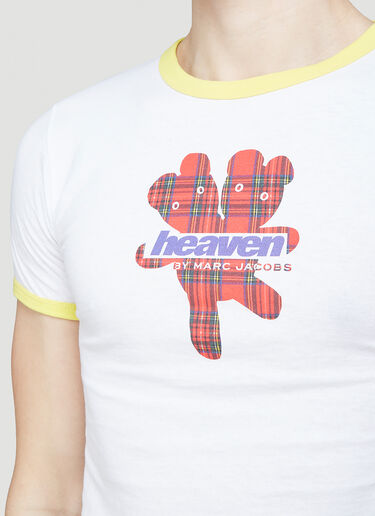Heaven by Marc Jacobs Heaven Tartan Logo Baby T-Shirt White hvn0344020