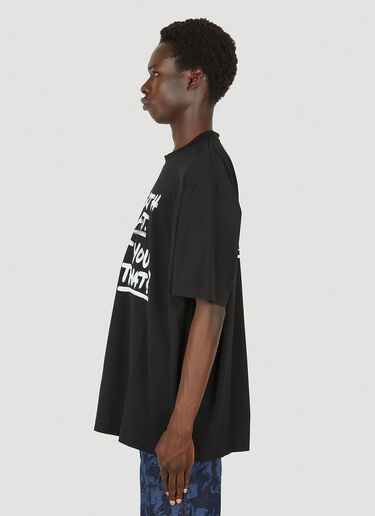 VETEMENTS Flat Earth Tシャツ ブラック vet0150015