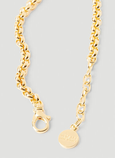 Versace Embellished Medusa Necklace Gold vrs0253039