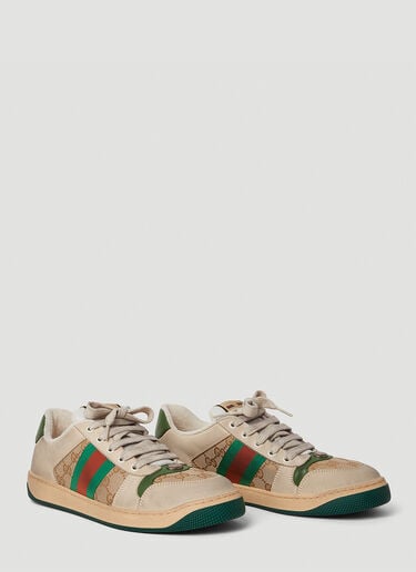 Gucci Screener Logo Sneakers  Beige guc0245091