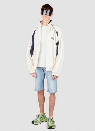 Balenciaga Slim Fit Denim Shorts Blue bal0153015