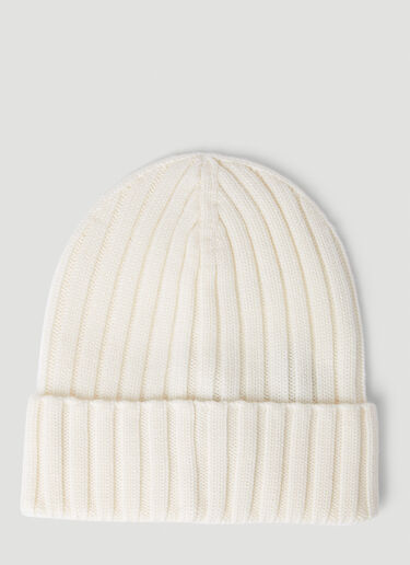 Moncler 徽标贴饰无檐便帽 白色 mon0251014