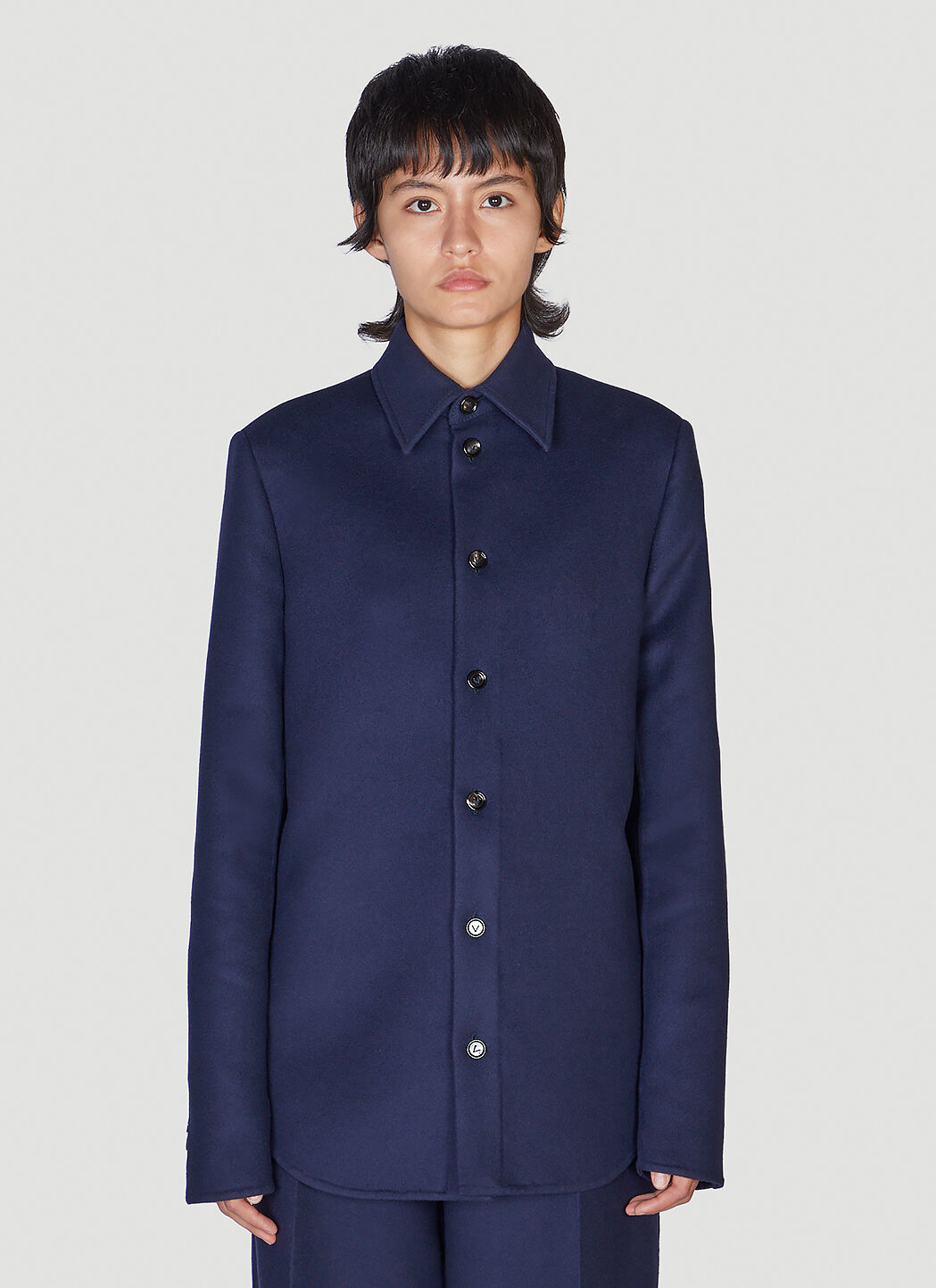 Flannel jacket deals wool collar