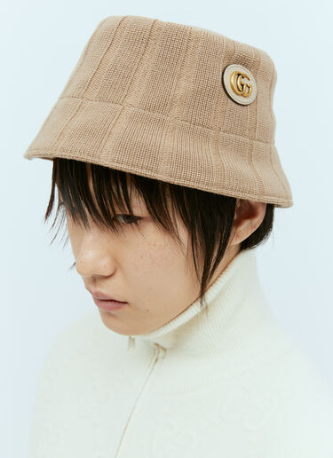 Gucci Woll Bucket Hat Beige guc0255174