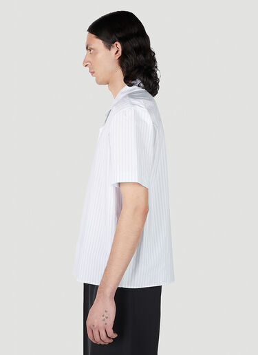 MM6 Maison Margiela Asymmetric Striped Shirt White mmm0151004
