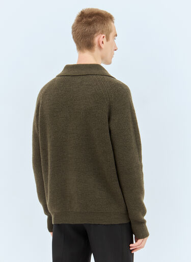 MHL by Margaret Howell カラーカーディガン カーキ mhl0158003