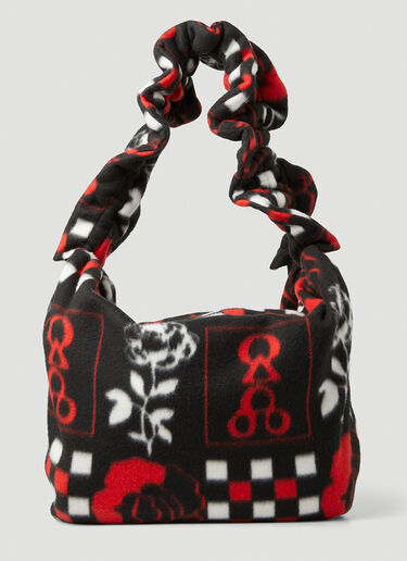 Chopova Lowena Fleece Shoulder Bag Black cho0251013