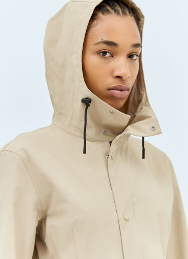 Burberry Hooded Raincoat Beige bur0257016