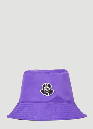 Moncler x Alicia Keys Logo Patch Bucket Hat Purple mak0251007
