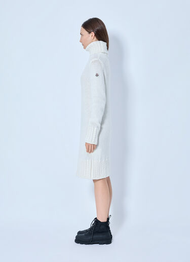 Moncler Turtleneck Knit Dress White mon0266044