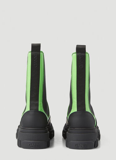 GANNI Mid-Calf Chelsea Boots Green gan0246091