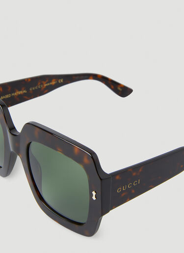 Gucci Square Frame Sunglasses Green guc0247365