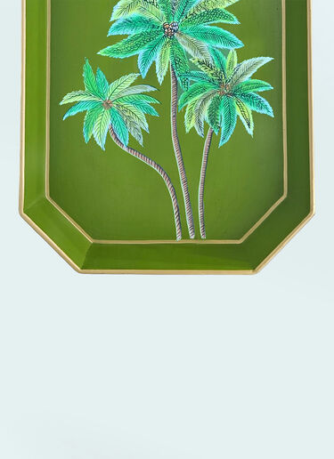 Les-Ottomans Palms Iron Tray Green wps0691533