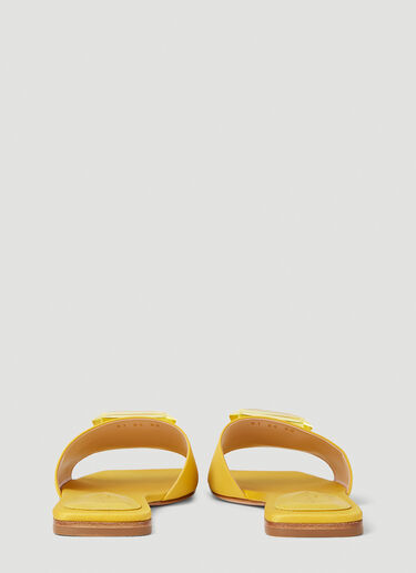 Gianvito Rossi Jaipur Flat Sandals Yellow gia0252004