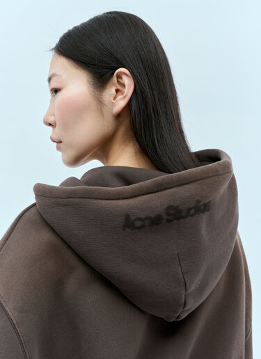 Acne Studios Dyed Hooded Sweatshirt Brown acn0254029
