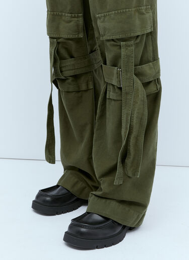 Dries Van Noten Loose-Strap Cargo Pants Khaki dvn0154011