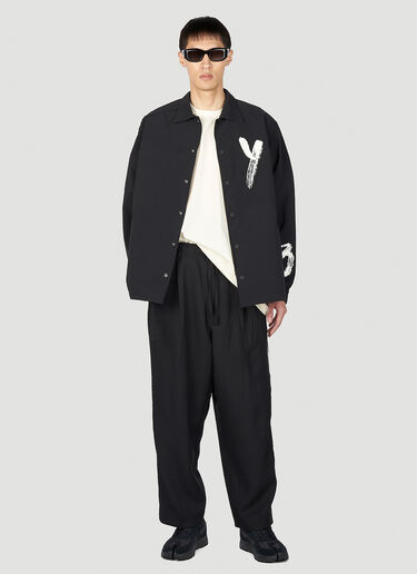 Y-3 자수 로고 재킷 블랙 yyy0152013
