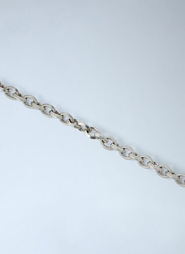 LN-CC® - Saint Laurent: Peaked Chain Bracelet - Silver Saint Laurent Peaked Chain Bracelet Silver sla0164042