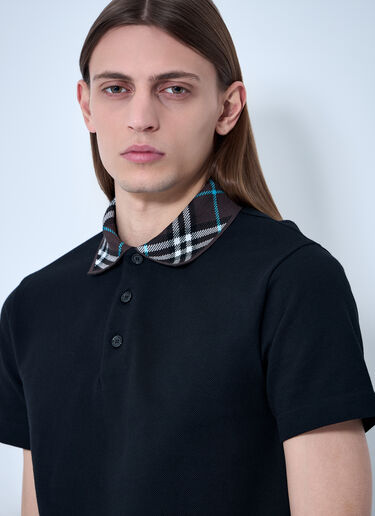 Burberry Cotton Polo Shirt Black bur0159007