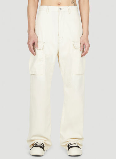 Rick Owens DRKSHDW Cargo Pants White drk0152002